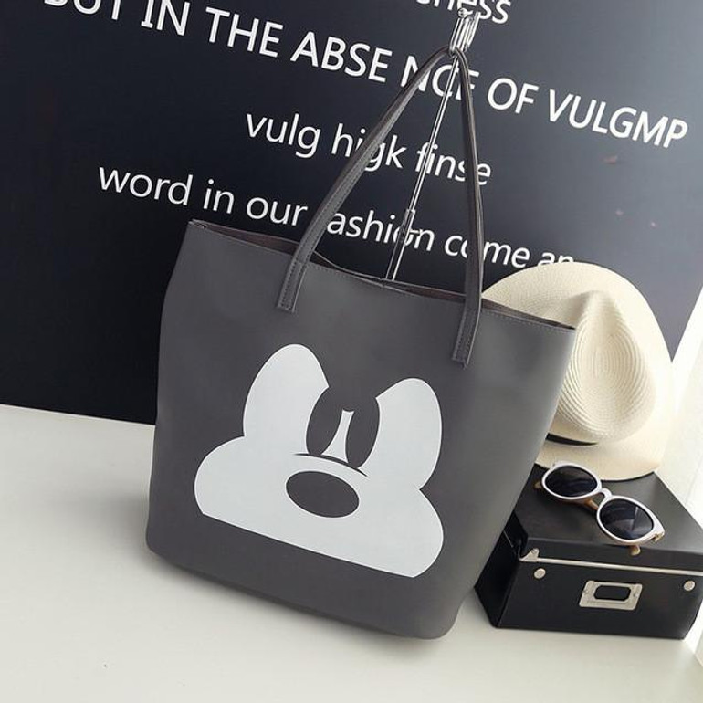 2017 New Arrival Women Mickey HandBag Large Capacity All-Match Shoulder Bag Fashion Shopping Bag for Girls