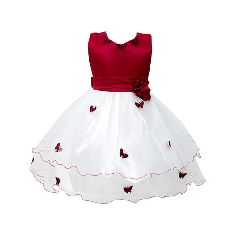 Fashion Baby Girls Flower Princess Tutu Dress Toddler Wedding Party Pageant Butterfly Dresses