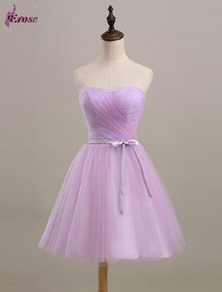 SJZL70#The new bridesmaid dresses in spring and summer 2017 short peach pink lace up cheap wholesale bride wedding party dress