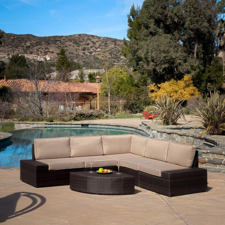 2016 Outdoor furniture wicker rattan garden ridge sofa