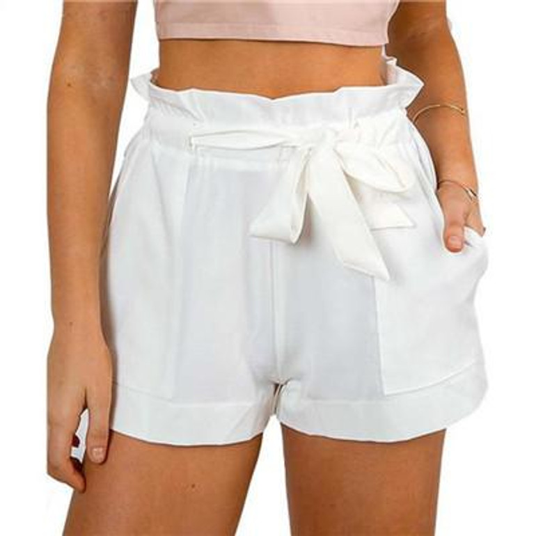 2016 New women Casual Shorts Summer Hot Shorts Sexy Solid Drawstring Summer Style High Waist Summer Shorts