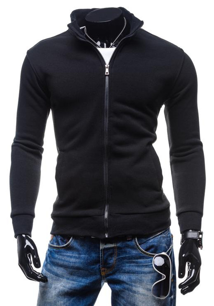 2017 Hoodies Men Sudaderas Hombre Hip Hop Mens Brand Retro Cardigan Zipper Placket Hoodie Sweatshirt Slim Men Hoody