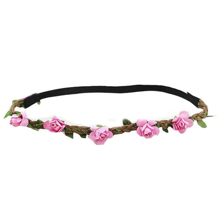 2016 Fashion Women'S Rose Flower Hair Bands Headband Hair Accessory Headwear 7Colors