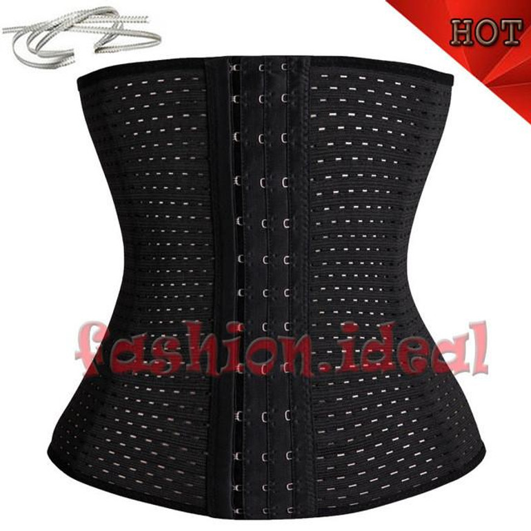 Corsets Waist Trainer Cincher Hot Body Shaper Elasticated Hot Belt Tummy Girdle Glass Breathable Ladies Underbust Control