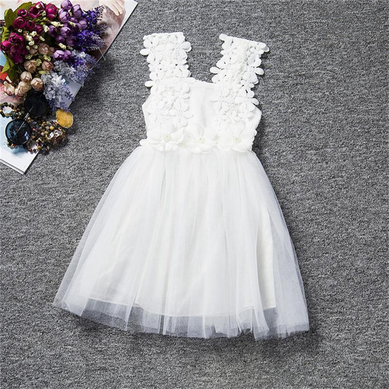 Flower Girl Baby Wedding Dress Newborn Toddler Baptism Clothes Baby Girl 1 Year Birthday Tutu Dress Infant Party Vestido Bebes