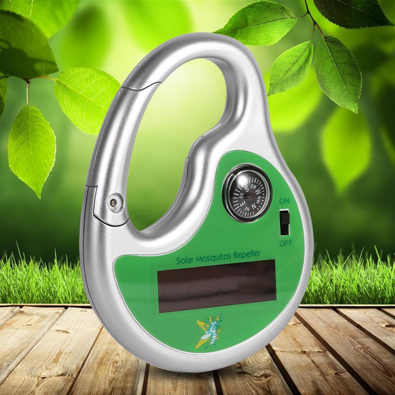 Portable Mosquito Insect Killer Repeller Expeller Hook Type Solar Ultrasonic Mosquito Insect Killer Compass Outdoor
