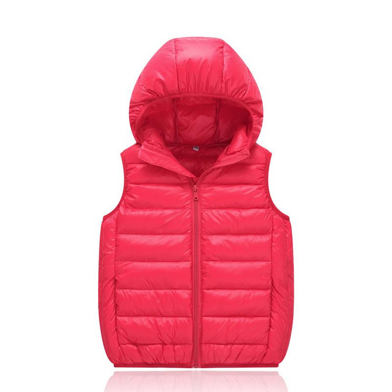 2017 Fashion Children duck down vests waistcoats baby boy Outerwear vest solid color Kids jackets Autumn baby girl's down Coats