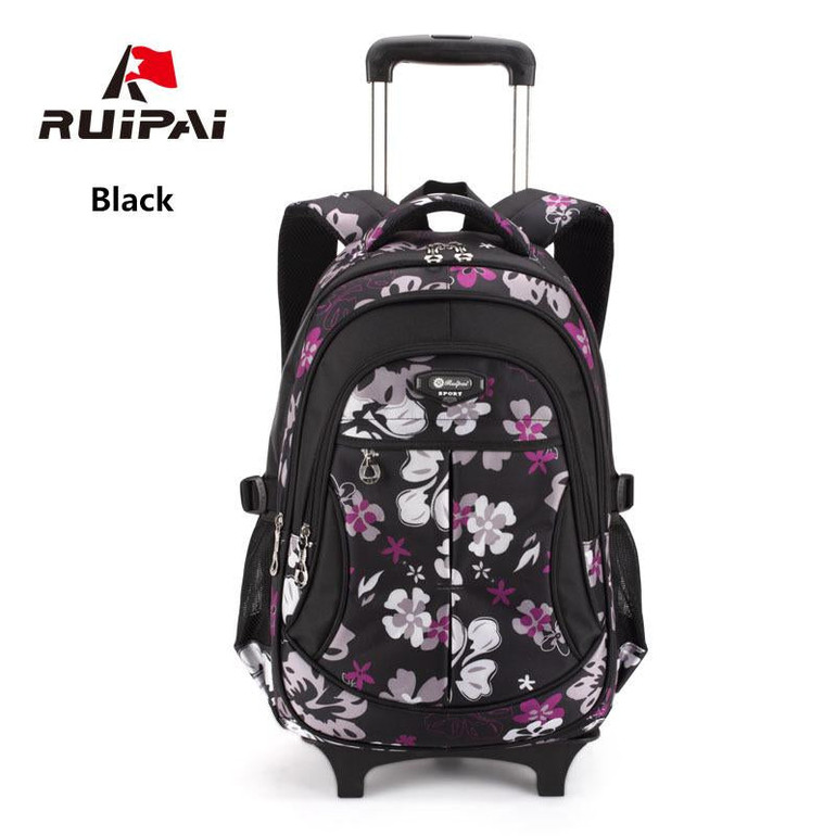 RUIPAI Kids Backpack With Wheel Stair Trolley School Bags Children's Backpack Schoolbags Waterproof Bags For Girls and Boys