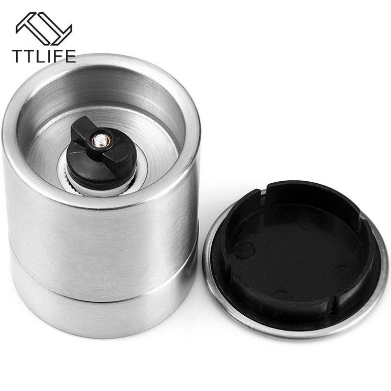 TTLIFE Pepper Grinder Stainless Steel Manual Salt Pepper Mill Grinder Seasoning Kitchen Tools Grinding for Cooking Restaurants