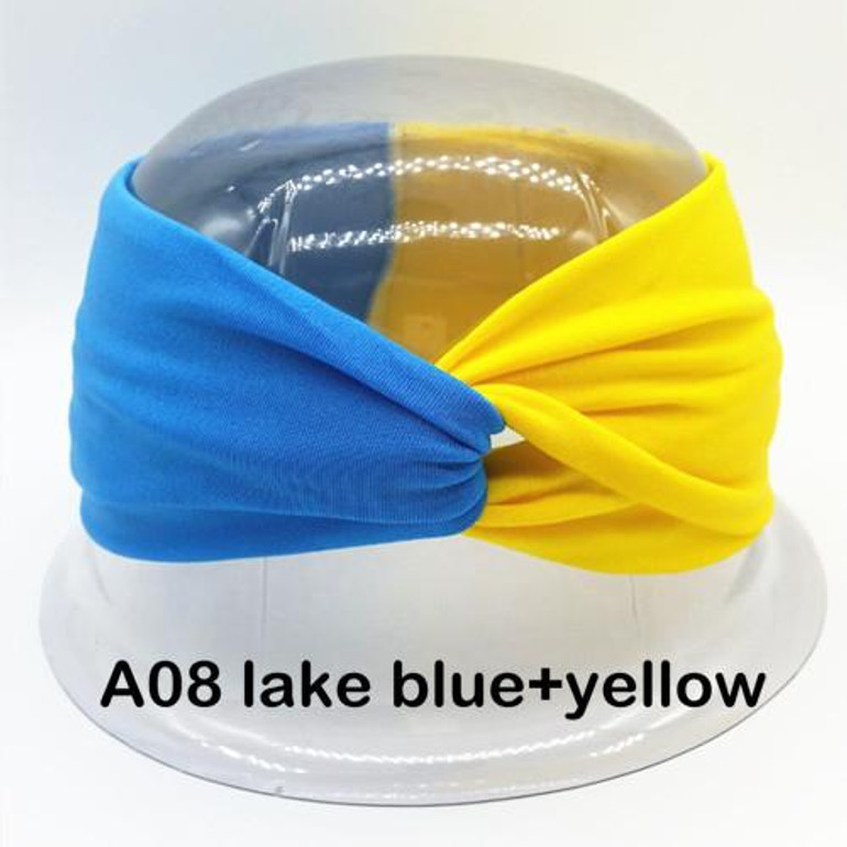 Patchwork Turban Headbands for Women Twist Stretch Hairbands Sport Headband Yoga Headwrap Head Band Bandana Girls Hair Accessory