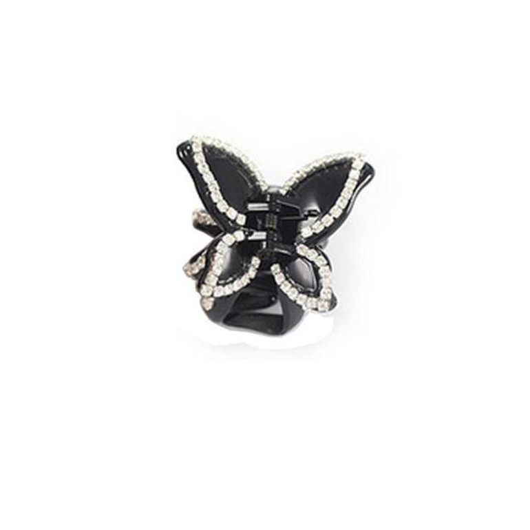 Headwear SunWard Fashion Women Diamond Butterfly Claw Clip Hair Accessories Fashion WillBeen Jan24 Drop Shipping