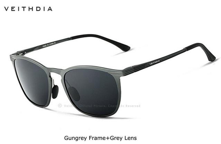 V6630 VEITHDIA Men Retro Aluminum Magnesium Brand Sunglasses Polarized Lens Vintage Eyewear Accessories Sun Glasses