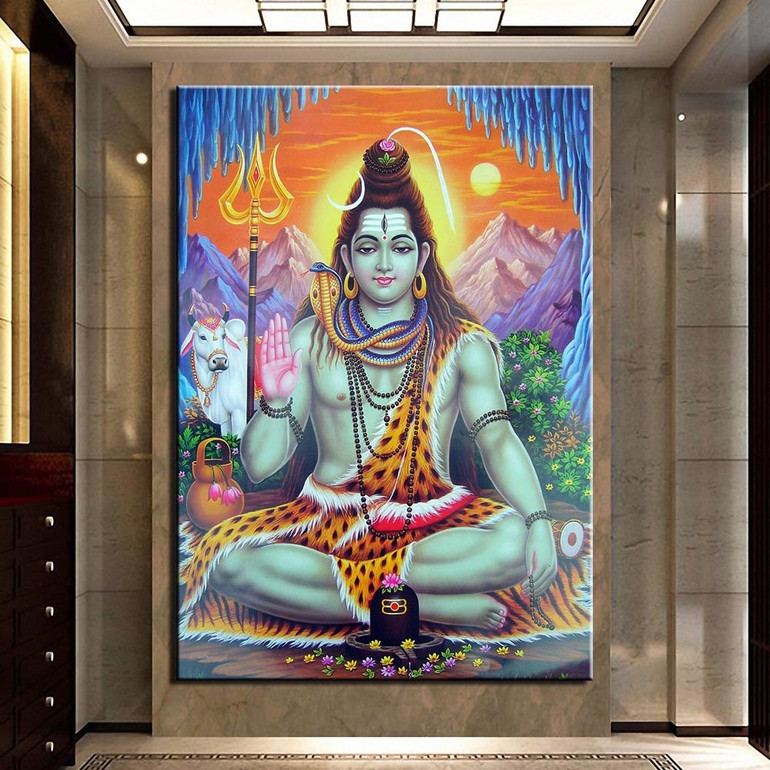 Wall Art 1 Piece Buddha Painting Poster HD Printed Painting Canvas Print Picture for Living Room Home Decor