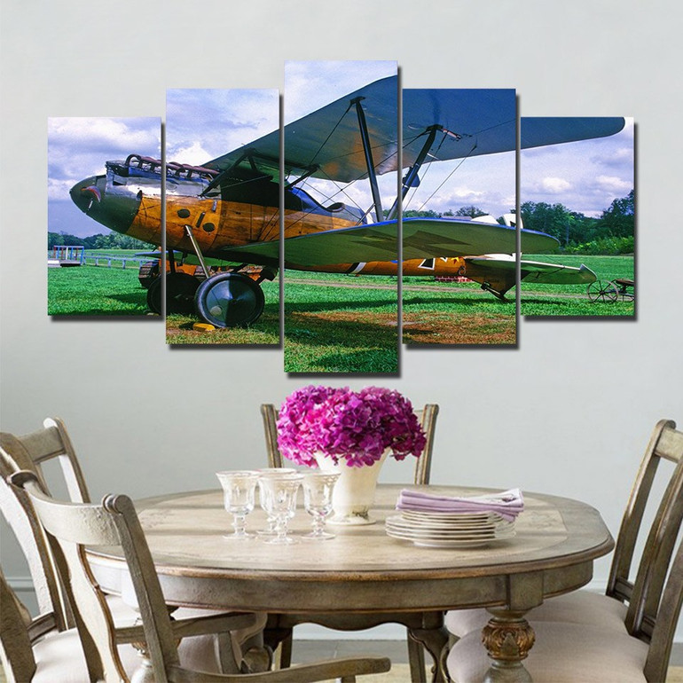 Modular Pictures 5 Panels Poster Wall Art Modular Plane Paintings Kitchen Wall Pictures Canvas Painting