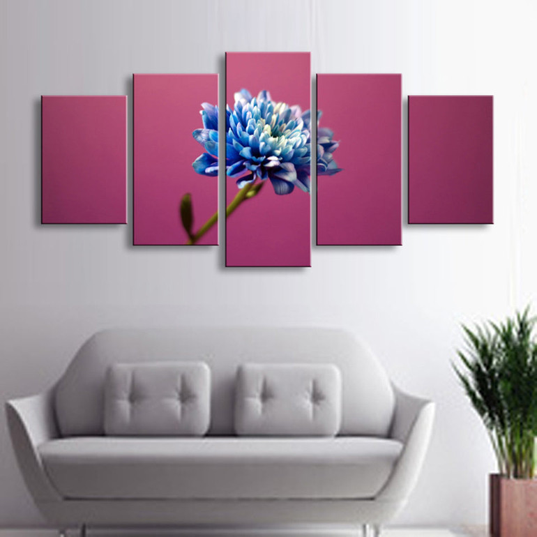 HD Print Painting Modular 5 Panel Flowers  Wall Art Poster Modern Canvas Pictures