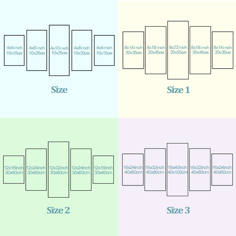 Modern Canvas Pictures HD Printed Wall Art 5 Pieces Animal Elegant Peacock Painting Poster