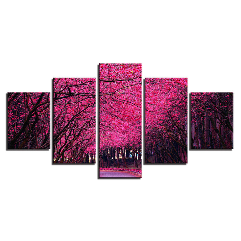 Wall Art Pictures Poster 5 Pieces Mangrove Forest Natural Scenery HD Printed Modern Painting Canvas