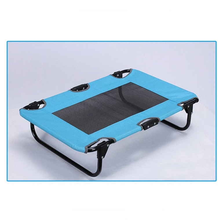 Portable Foldable Elevated Camping Dog Bed for Large Dogs