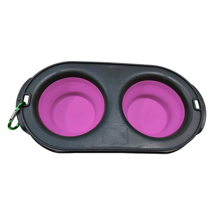 Pet Food and Water Feeding Portable Bowl for Outdoor Travel