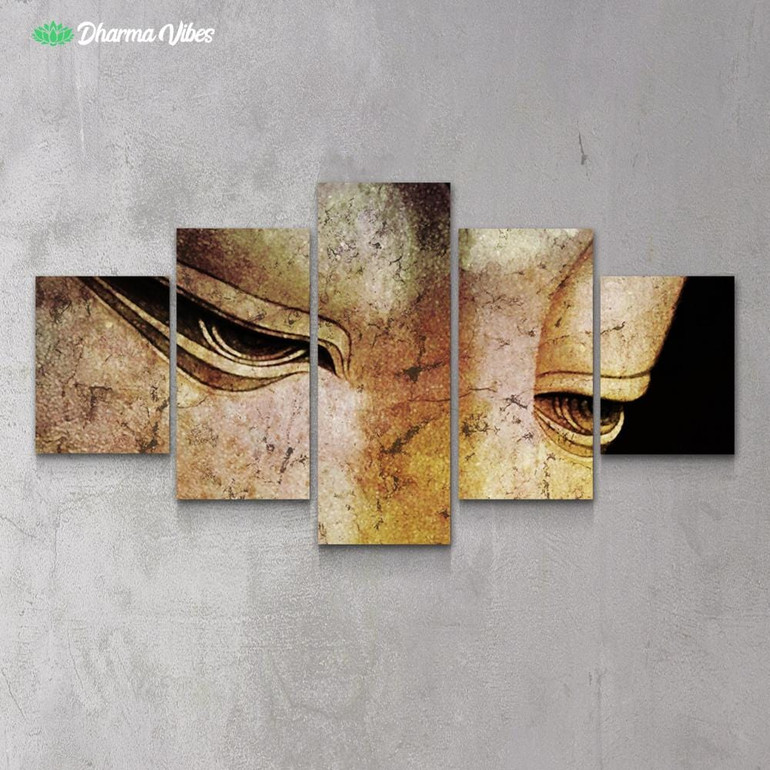 Buddha Bliss by McAshe 5-Piece Canvas