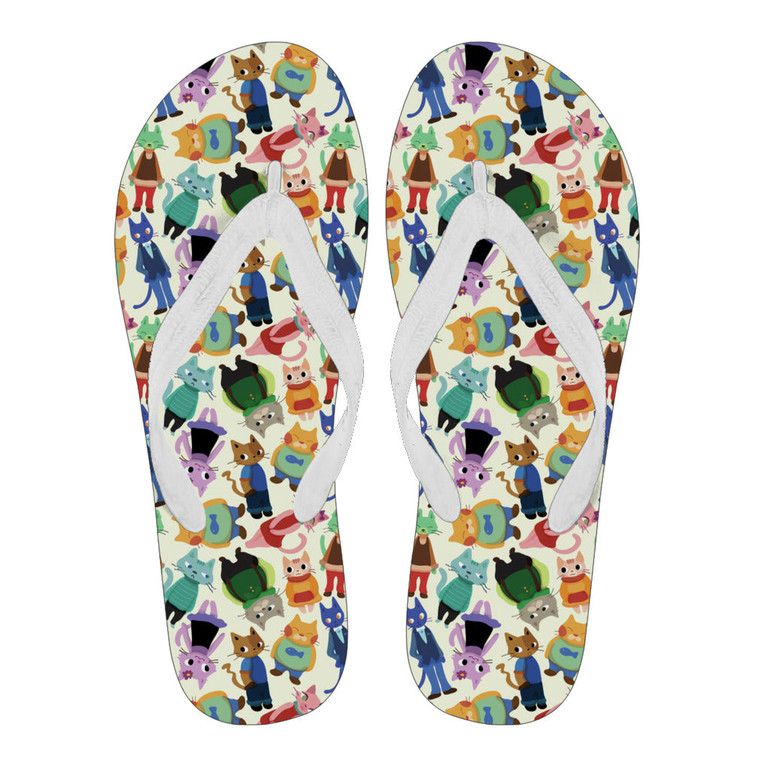 Cat Women's Flip Flops