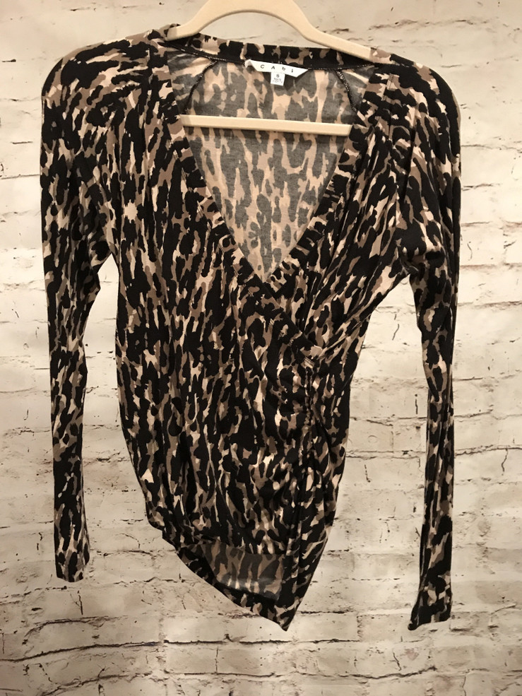 ANIMAL PRINT LONG SLEEVE TOP