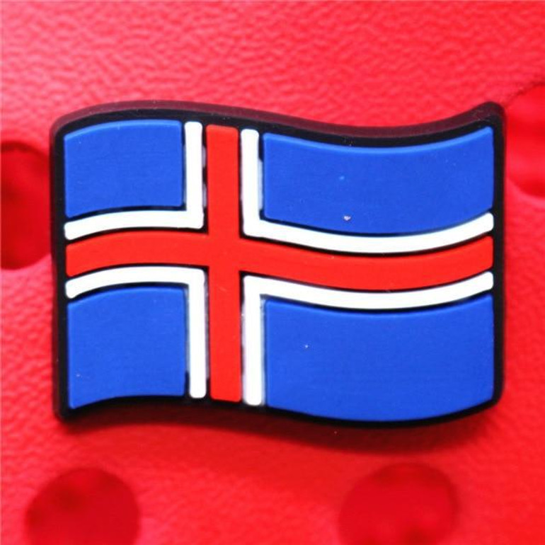 Premium Iceland Flag Croc Charm