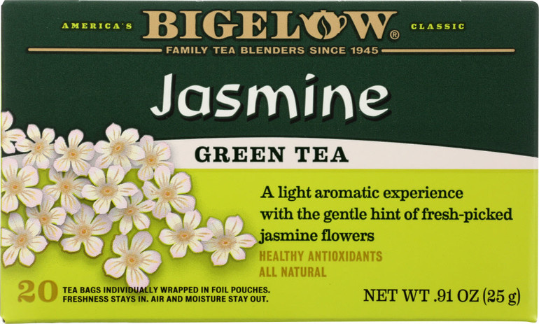 Bigelow Jasmine Green Tea 20 Tea Bags, 0.91 Oz
