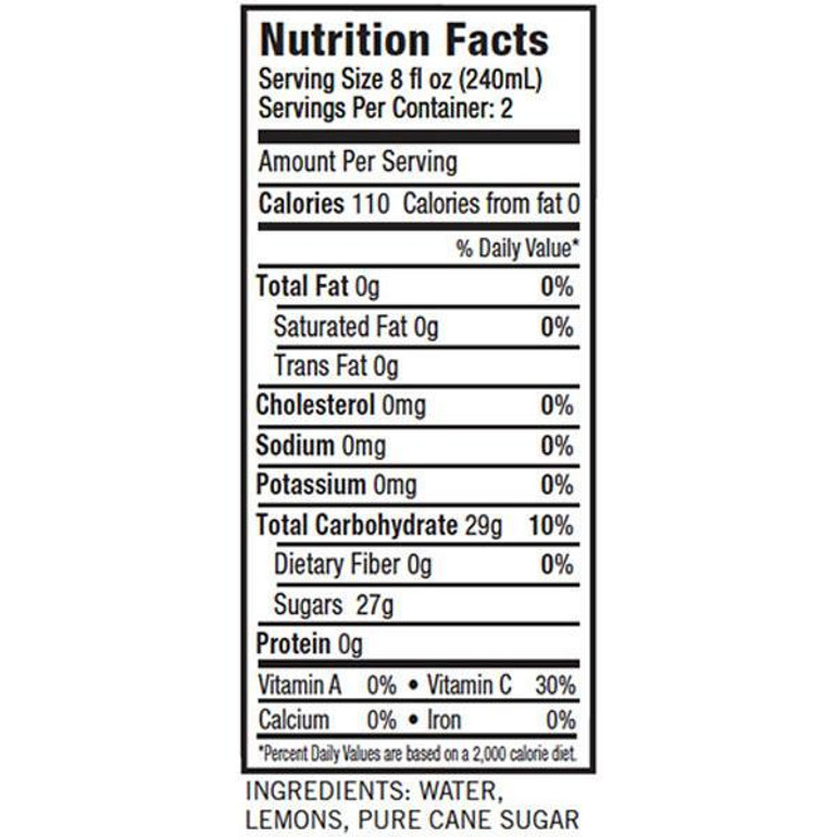 Natural Lemonade, 16 Ounce (Pack of 12)
