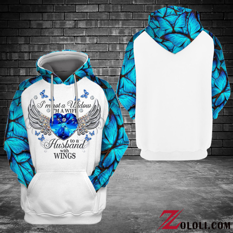 I'm A Wife To A Husband With Wings Hoodie 3D Custom TXX