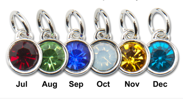 Birthstone Charms 12 mm Swarovski Crystal