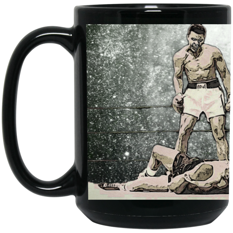 G.O.A.T Ali 15 oz. Black Mug