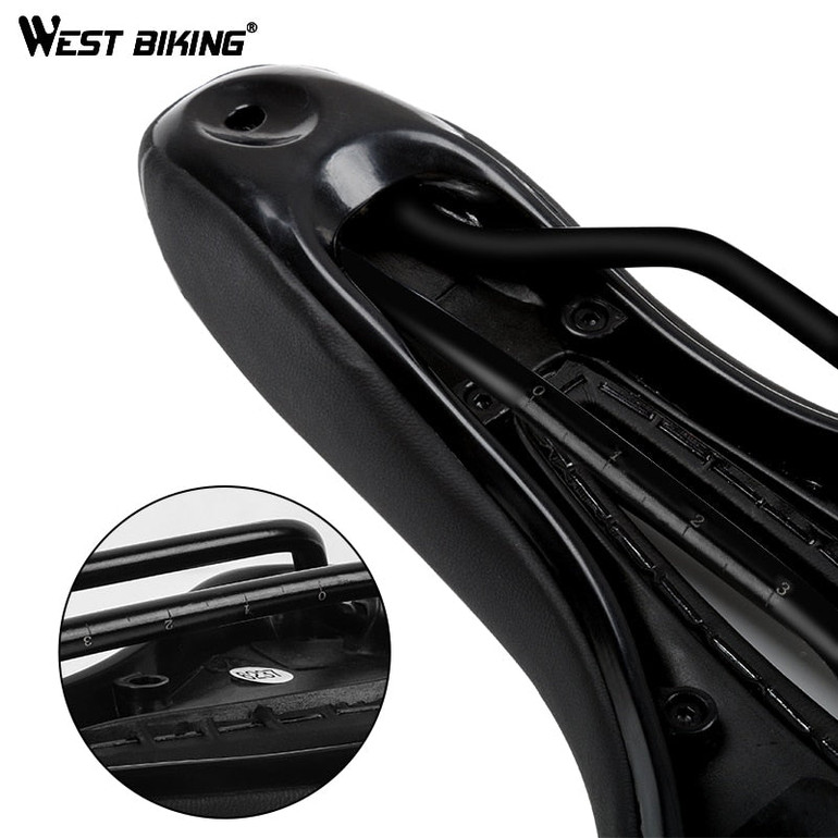 Bike Saddle Silicone Cushion PU Leather Surface Silica Filled Gel Comfortable Cycling Seat Shockproof