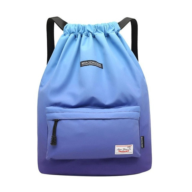 Gym Bag Waterproof Drawstring Backpack Sports Bag for Women