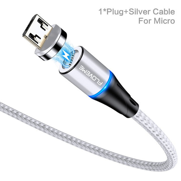 9itech Magnetic Charger Micro Usb Cable For iPhone Usb Type C Fast Charging Adapter Magnet Charger Wire For Samsung Xiaomi Cord