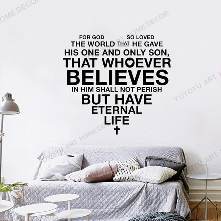 Christian Scripture Jesus Wall Sticker
