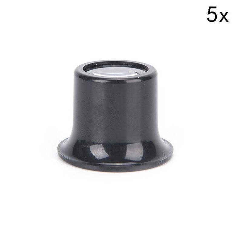Portable 5X 10X 15X 20X  Jeweler Watch Magnifier Tool Monocular Magnifying Glass Loupe Lens Eye Magnifier Len Repair Kit Tool