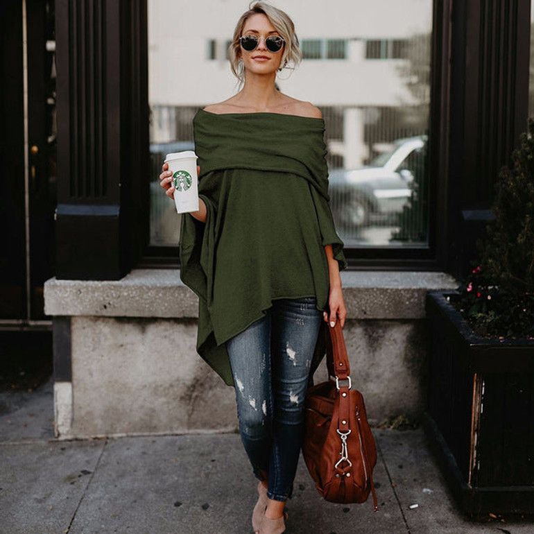 Casual Loose Off Shoulder T Shirt