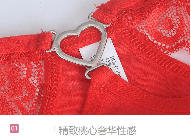 Cotton Transparent lace Low-waisted Women Sexy Thongs