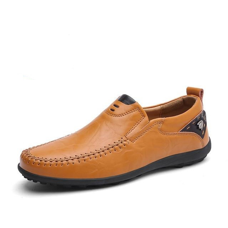 Men's Shoes - New Breathable Brand Loafers Men Leather Casual Shoes