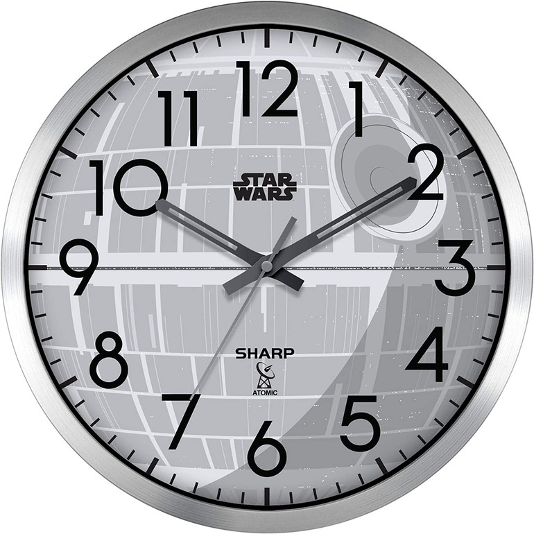 Wall Clock- 12" Silver Brushed Finish