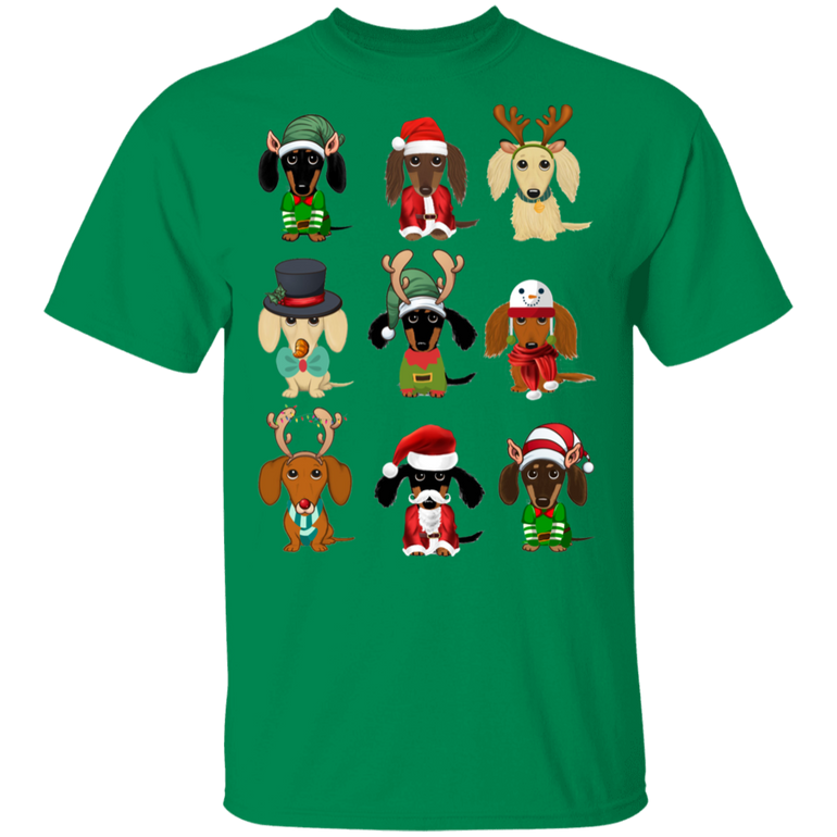 Dachshund Christmas T Shirt  Cute Dachshund Shirts For Adults Xmas Gift For Him Her Dog Lover