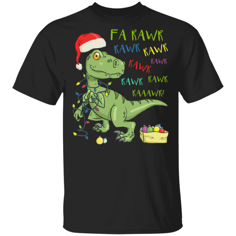 Fa Rawr Rawr Dinosaur Shirt For Christmas Cute Tree Rex Design Funny Gift For Dinosaur Lover
