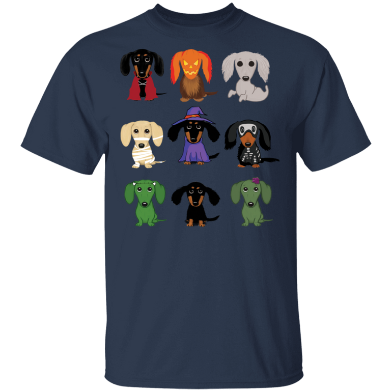 Dachshund Halloween T-Shirt Cute Dog Shirt For Halloween Holiday Gift Dachshund Apparel