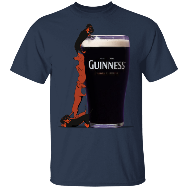 Funny Dachshund T-Shirt Guinness Shirt Gift For Beer Lover