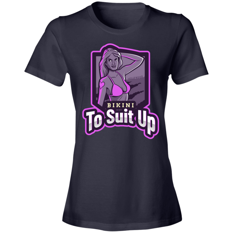 Short-Sleeve Womens T-Shirt Bikini To Suit Up