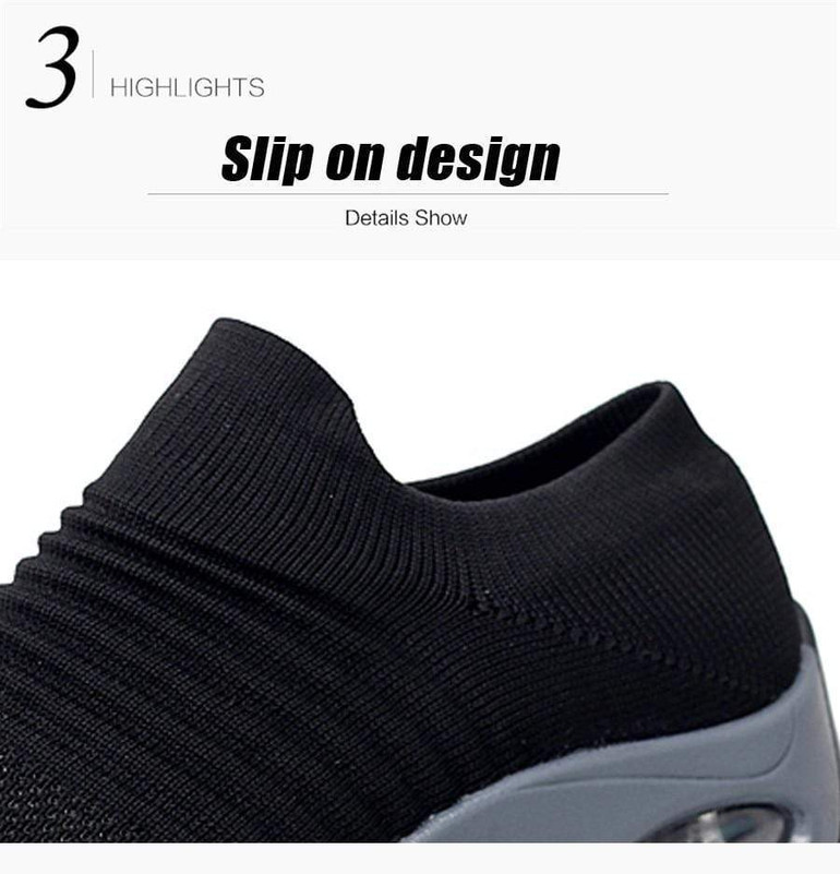 Breathable Mesh Platform Sneakers