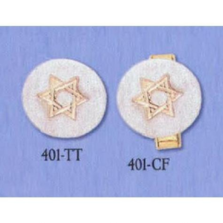 Cuff Links & Tie Tacks - Circular Magen David