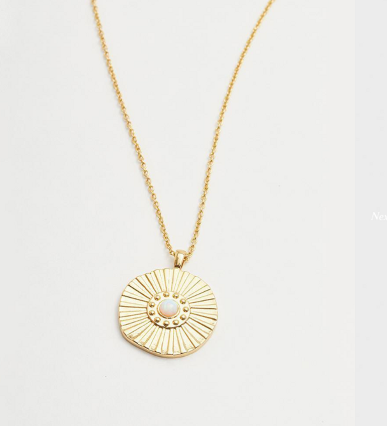 GORJANA Sunburst Coin Necklace