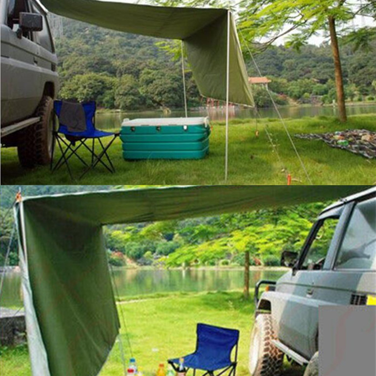 2.8x1.8M Car Side Awning Rooftop Tent Sunshade Outdoor Camping Travel Tent